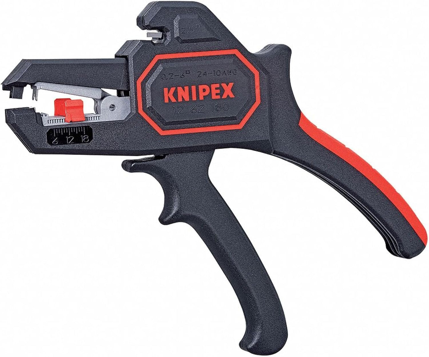 Knipex 1262180, Self Adjusting Insulation Stripper - AWG 10-24
